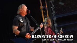 Metallica publie une vidéo live de Harvester Of Sorrow à Moscou
