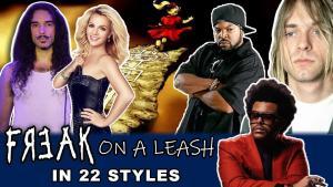 Ten Second Songs reprend Freak On A Leash de Korn dans 22 styles différents
