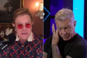 James Hetfield de Metallica ému aux larmes par les louanges d&rsquo;Elton John