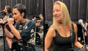 Regardez Nita Strauss (ex-Alice Cooper) répéter avec Demi Lovato pour sa prochaine tournée