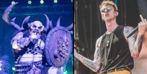 Le frontman de Gwar se moque de Machine Gun Kelly : « C&rsquo;est le plus gros étron égocentrique du monde »