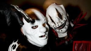 Slipknot : Shawn « Clown » Crahan et Tortilla Man présentent leurs nouveaux masques blancs