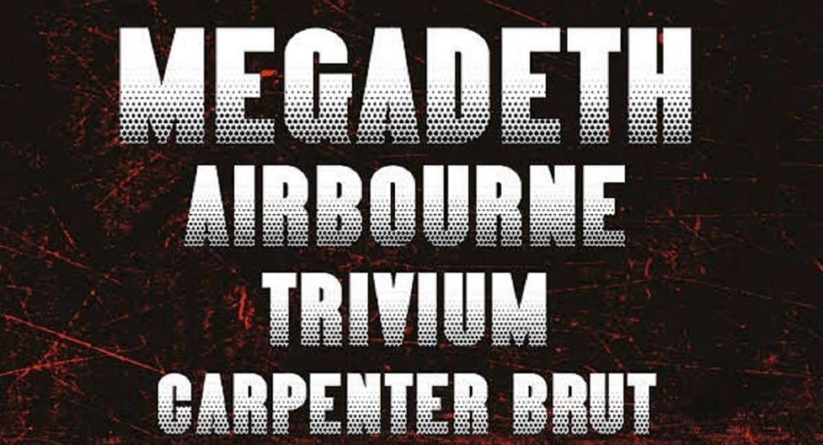 L&rsquo;Orange Metalic Festival (en France) annonce sa deuxième édition avec Megadeth, Airbourne, Trivium et Carpenter Brut