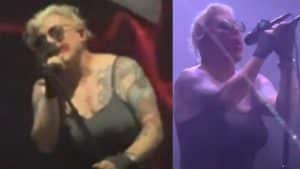 Maynard James Keenan, de Tool, joue sur scène avec du rouge à lèvres et de faux seins pour protester contre de nouveaux projets de loi en Floride