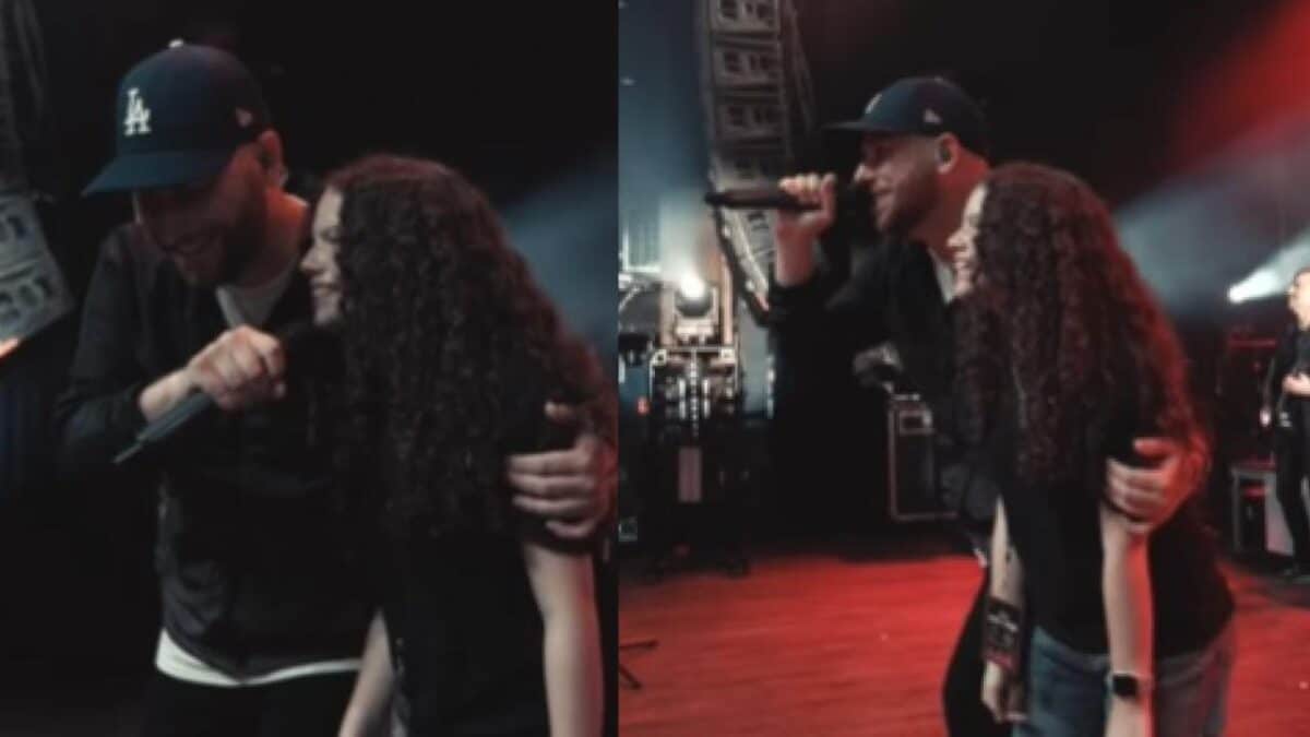 Regardez Jonathan Vigil, de The Ghost Inside, chanter avec sa belle-fille sur scène lors d&rsquo;un récent concert