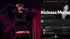 Spotify place Courtney LaPlante en couverture de la playlist Kickass Metal, mais la nomme « Poppy » (perpétuant la blague après l&rsquo;erreur aux Grammy Awards)