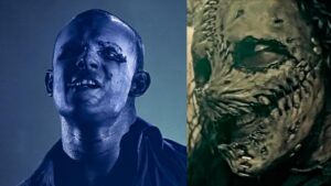 Griffin Taylor : “J’ai cru voir un poisson croisé avec une patate” – sa réaction en découvrant le masque de son père Corey Taylor pour la première fois